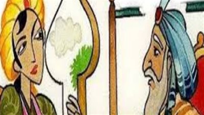 قصة الرجل الذي يمسك الڼار بيدية
