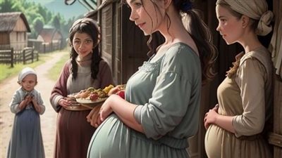 إمرأة لا ترفع بصرها على زوجها